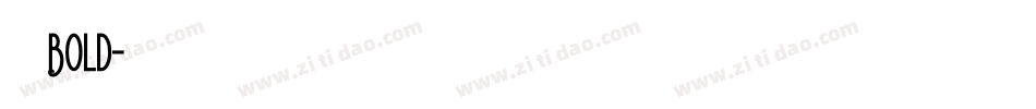 夙黑 Bold字体转换